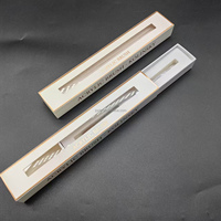 Boîte d'emballage rigide en carton pour brosse à ongles, avec logo personnalisé, taille personnalisée, fenêtre transparente, protection en éponge, revêtement UV, gaufrage, recyclable