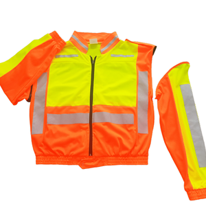 Ropa de trabajo de alta visibilidad personalizada, seguridad reflectante, transpirable, chaqueta Mest Hi Vis - Product Image 2
