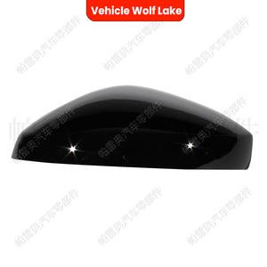 Cubierta de espejo retrovisor negra Vehicle Wolf Lake para Honda Civic 2022-2023, juego completo de ABS con cinta adhesiva de 3 m - Product Image 1