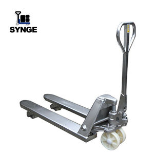 SYNGE Venta al por mayor de mano de acero inoxidable Pallet Jack <span class=keywords><strong>CE</strong></span> Carretilla elevadora Pallet Truck <span class=keywords><strong>Stacker</strong></span> Precio - Product Image 6