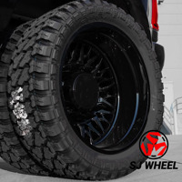 Rines Todoterreno Reforzados SJ Custom para Camionetas, Ruedas Forjadas Dobles 8x210 8x170 10x225 22 24 26 28 30 Pulgadas para Ford Dodge