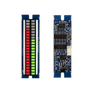 Taidacent Pengukur Level LED 40 Segmen, Indikator Level Sinar Ganda LED VU Meter Tampilan Grafik Bar LED