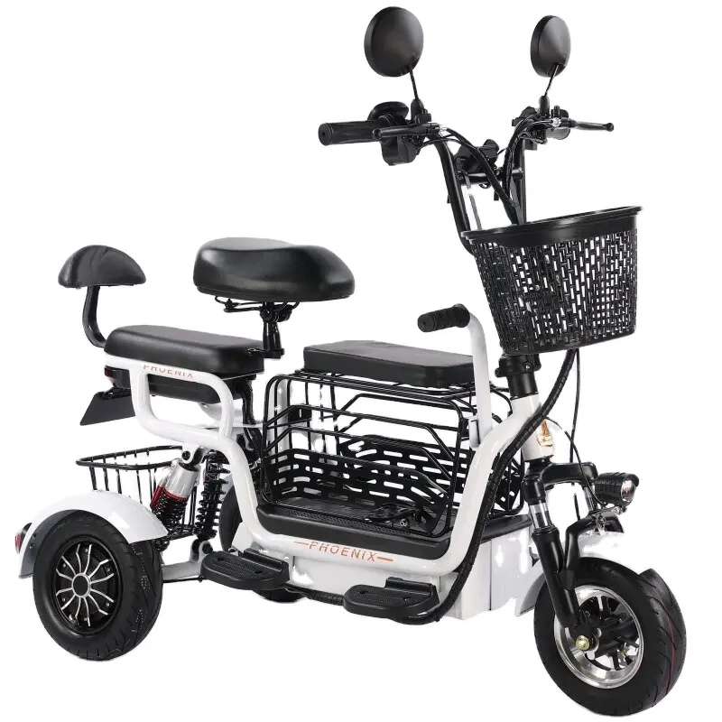 Sepeda roda tiga listrik dewasa, kualitas tinggi desain baru untuk roda tiga cacat 500W 600W listrik roda tiga