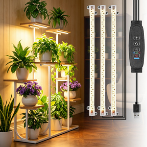 Barres lumineuses LED à spectre complet 1-4 têtes pour culture hydroponique, lampe phyto intelligente à intensité variable pour graines de fleurs, plantes <span class=keywords><strong>d</strong></span>'intérieur, succulentes et bonsaïs - Product Image 1