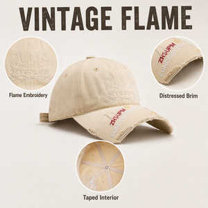 Cappellino da Baseball Distressed Beige a 6 Pannelli, Stile Papà, con Ricamo <span class=keywords><strong>MY</strong></span> GIRL, in Twill di Cotone, Visiera Precurvata, Chiusura Regolabile, Unisex, All'ingrosso - Product Image 2