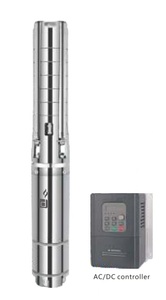 Pompe à eau solaire de surface DC <span class=keywords><strong>Larens</strong></span> 12V 24V 48V 180W 250W 400W, corps transparent, tête OEM, moteur en acier, contrôleur de temps en acier inoxydable - Product Image 2