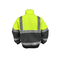 Traje de Trabajo Impermeable, Cortavientos, de Alta Visibilidad, Reflectante, con Forro Térmico de Poliéster, Chaqueta y Pantalones para Trabajo en Todo Tipo de Clima