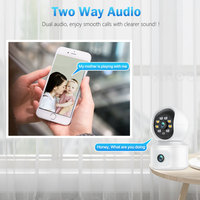 6MP WiFi IP Caméra Double Objectif Double Écran Bébé Moniteur Caméra de Sécurité à Domicile PTZ Suivi Automatique CCTV Vidéo Surveillance iCsee