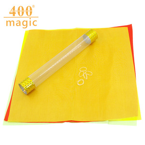 Accessoire d'illusion scénique pour tours de magie : Tube de cristal pour la manipulation de la soie, accessoire de magie en tube PVC, accessoires de magie en soie plastique nouée pour magiciens - Product Image 1