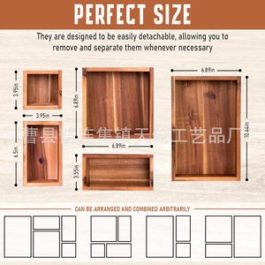 Cross-border wooden drawer-style <b>storage</b> box for <b>kitchen</b> countertops, tableware organizers, compartmentalized <b>storage</b> <b>boxes</b> for - Product Image 4