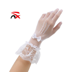 <span class=keywords><strong>Gants</strong></span> de cérémonie en dentelle noirs, blancs et rouges pour femmes, <span class=keywords><strong>gants</strong></span> de mariée papillon pour mariage, fête et bal de promo - Product Image 5