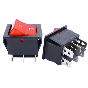 In Stock KCD4 6 Pin tipo barca interruttore 16A bilanciere con luce 2 ingranaggi struttura elettronica In plastica - Product Image 6