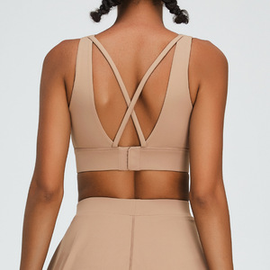 GC Nuevo Sujetador deportivo de alta intensidad para mujer, sensación de Nude, chaleco de yoga con hebilla trasera sin costuras, sujetador de fitness hermoso a prueba de golpes - Product Image 1