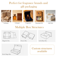 Boîtes rigides personnalisées de haute qualité avec logo, emballage de parfum, boîte cadeau, emballage de parfum pour usage cosmétique