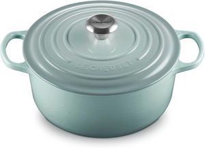 Juego de Utensilios de Cocina de Hierro Fundido Esmaltado de 9 Piezas con Asas de Acero Inoxidable, Distribución Superior del Calor, Apto para Sal Marina - Product Image 4