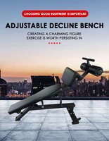 Prix fabricant direct pour réglable multifonctionnel déclin plat exercice Fitness banc de musculation