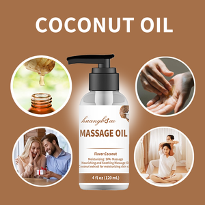 Aceite <span class=keywords><strong>de</strong></span> Masaje Masculino Profesional <span class=keywords><strong>de</strong></span> Marca Privada, Natural, con Aroma a Coco, Orgánico e Hidratante - Product Image 4