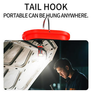 Портативный светодиодный рабочий фонарь с поворотом на <span class=keywords><strong>180</strong></span> градусов, зарядка через TYPE-C, двойной магнитный крючок, водонепроницаемость IP55, для мастерской и ремонта автомобилей - Product Image 2
