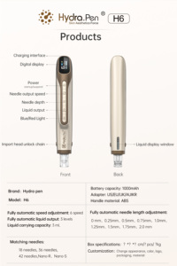 Dr. Pen Hydra Pen Hydrapen H6, <span class=keywords><strong>Dermapen</strong></span> de Microagujas, Rejuvenecimiento de la Piel, Antienvejecimiento, Inalámbrico - Product Image 2