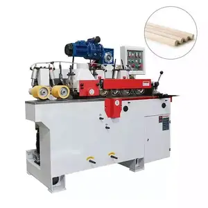 Máquina de fabricación de mango de hacha de madera, palo redondo, máquina para hacer escobas de madera