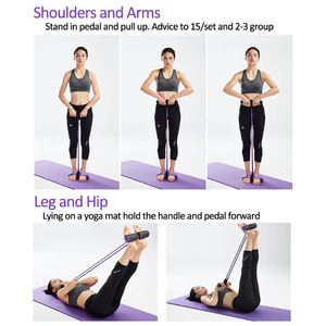 أربطة مقاومة مسطحة رباعية الأنابيب من WeRich مصنوعة من مادة TPE عالية المرونة للتدريب على القوة واليوجا وتمارين الصالة الرياضية المنزلية - Product Image 4