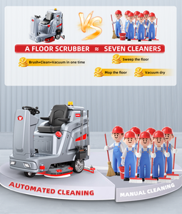 W950 Automatic Industrial Floor Scrubber Intelligent Cleaning <b>Machine</b> Ride on Floor Scrubber - Product Image 3