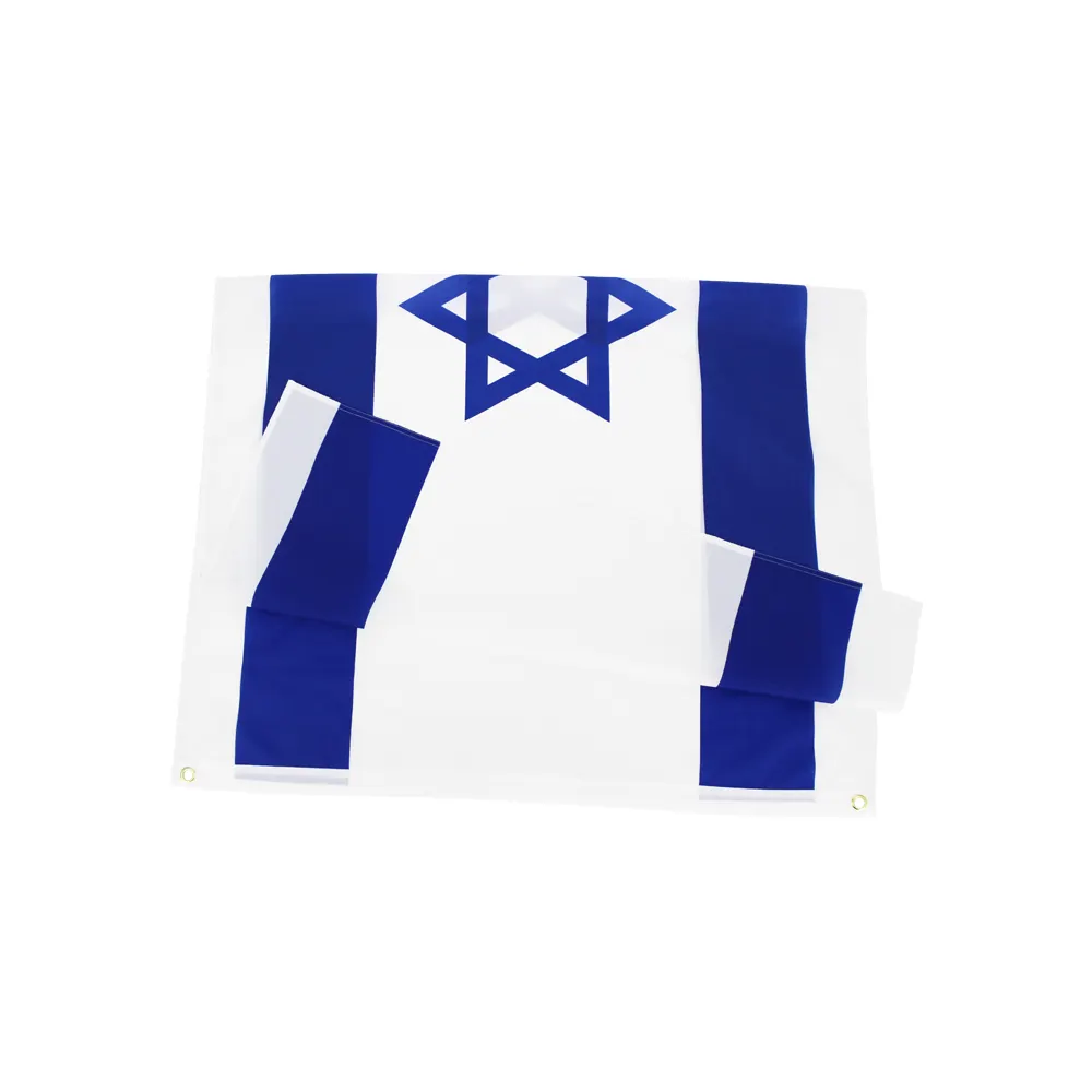 Versand bereit Polyester 3 x5ft Lager gedruckt IL Israeli Israel Flag