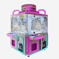 Prix de cadeau de poupée de griffe de fibre de verre à jetons commerciaux Machine de grue pour enfants et adultes Jeux Sport Amusement Divertissement