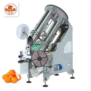 Otomatik meyve soğan patates turuncu naylon Mesh Net poşet paketleme makinesi