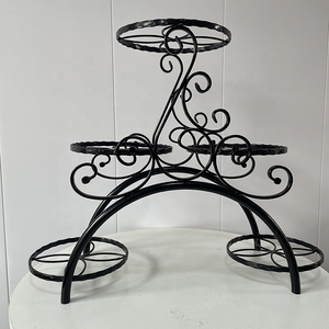 Recién llegado, soportes de plantas de Metal multicapa, estante de plantas de hierro forjado, soporte de flores - Product Image 4