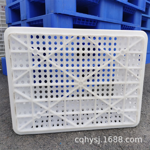 Caisse en plastique 525x365x315mm empilable, bac de manutention pour fruits et légumes, matière PP blanche - Product Image 4