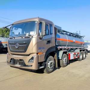 รถบรรทุกถังเคมีสแตนเลส DONGFENG 8x4 ขนาด 20 ลูกบาศก์เมตร สำหรับขนส่งโซดาและกรด  รถบรรทุกถังสำหรับขนส่งของเหลวอุตสาหกรรม - Product Image 2