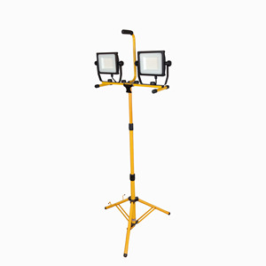 Outdoor Portable Double Head Building Construction Lamp Waterproof Triangle Bracket <b>Led</b> Work <b>Light</b> Commercial <b>Led</b> Work <b>Light</b> - Product Image 1