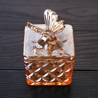 Beliebte farbige Glas Candy Glas Glas Vorrats glas Küche Wohnzimmer Aufbewahrung dosen Tee Konserven Ornamente Dekorationen