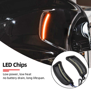 ไฟ LED สำหรับมอเตอร์ไซค์  ไฟหน้าแบบมีช่องระบายอากาศ  สำหรับ Harley Softail Low Rider ST Retrofit - Product Image 3
