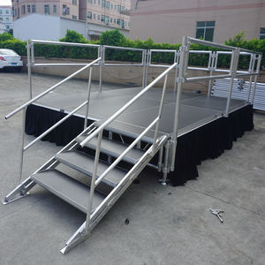 Scène portable télescopique de scène en aluminium de performance musicale de 4x4ft - Product Image 1