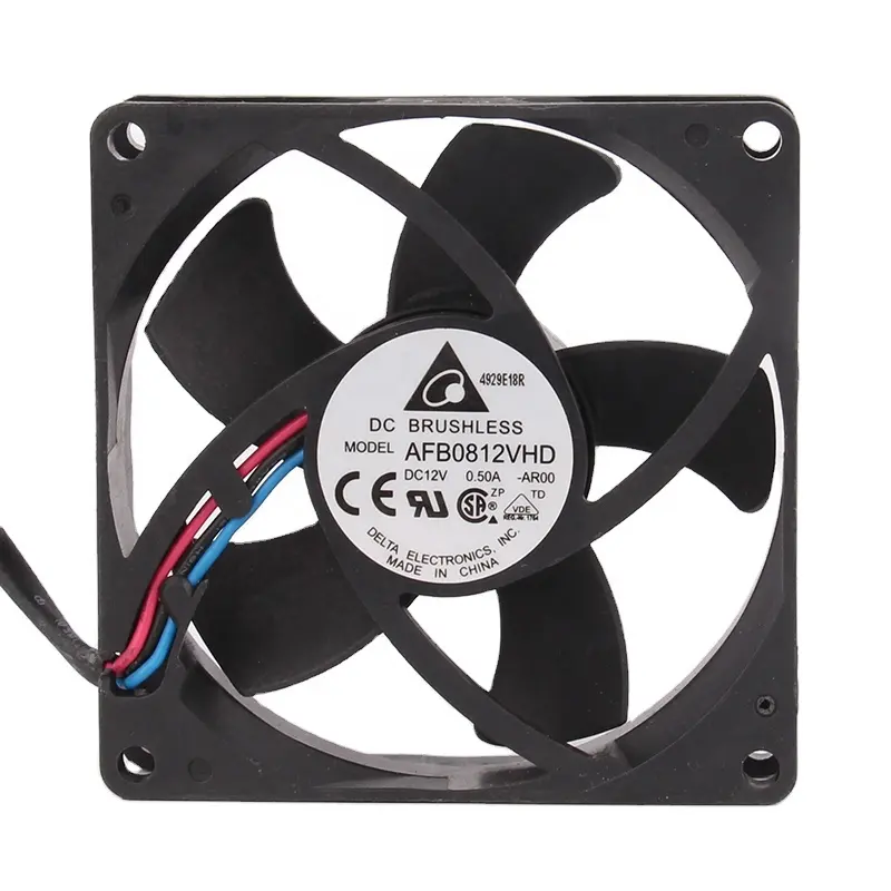Original DELTA 24V 48V DC12V 0.5A EC AC 80X80X20mm 8CM 8020 server large air volume double ball bearing AFB0812VHD cooling fan