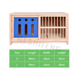 Nuovo arrivo Love Birdcage <span class=keywords><strong>in</strong></span> legno gabbia per piccioni si apre a testa <span class=keywords><strong>in</strong></span> giù gabbia porta scorrevole - Product Image 2