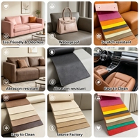 Sofort Lieferbar DMF-Freies PU-Leder Weich Wasserdicht Reißfest für Autositz Tasche Handwerk DIY Nähen Rollenverpackung 137cm Breite Farbvarianten