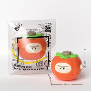 Toupies en plastique en forme de fruits, série de mini-jouets de combat, cadeau éducatif interactif pour enfants, parents et tout-petits, activité adaptée aux jeunes enfants - Product Image 6