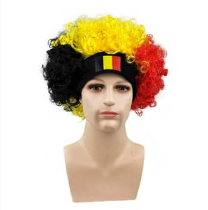 Peluca de Colores con la Bandera de España Personalizada con Pañuelo y Gafas para Celebraciones, Eventos, Decoración y Disfraces Nacionales - Product Image 5