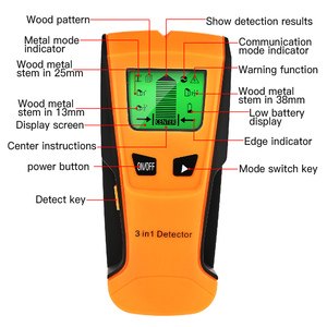 TH210 Five-in-One Wall <span class=keywords><strong>Detector</strong></span> Stud Finder AC Live Wire <span class=keywords><strong>Detector</strong></span> Cabo Função de detecção de metais <span class=keywords><strong>Industrial</strong></span> Metal Wall <span class=keywords><strong>Detector</strong></span>