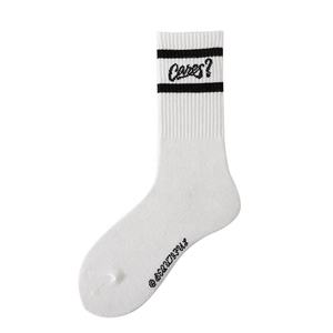 Wholesale Fashion Trend Black and White Letter <b>Socks</b> – Streetwear Hip Hop Cotton <b>Socks</b> for Women - Product Image 6