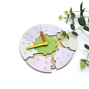Phong cách mới Đồng hồ hỗ trợ giảng dạy trẻ em bằng gỗ hỗ trợ giáo dục để biết thời gian - Product Image 2