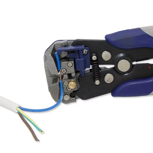 Pinza Spellafili <span class=keywords><strong>Professionale</strong></span> Autoregolante 3 in 1 con Funzione di Crimpatura e Taglio, Strumento Automatico per Spellatura Cavi per Elettricisti AWG 24-10 OEM - Product Image 4