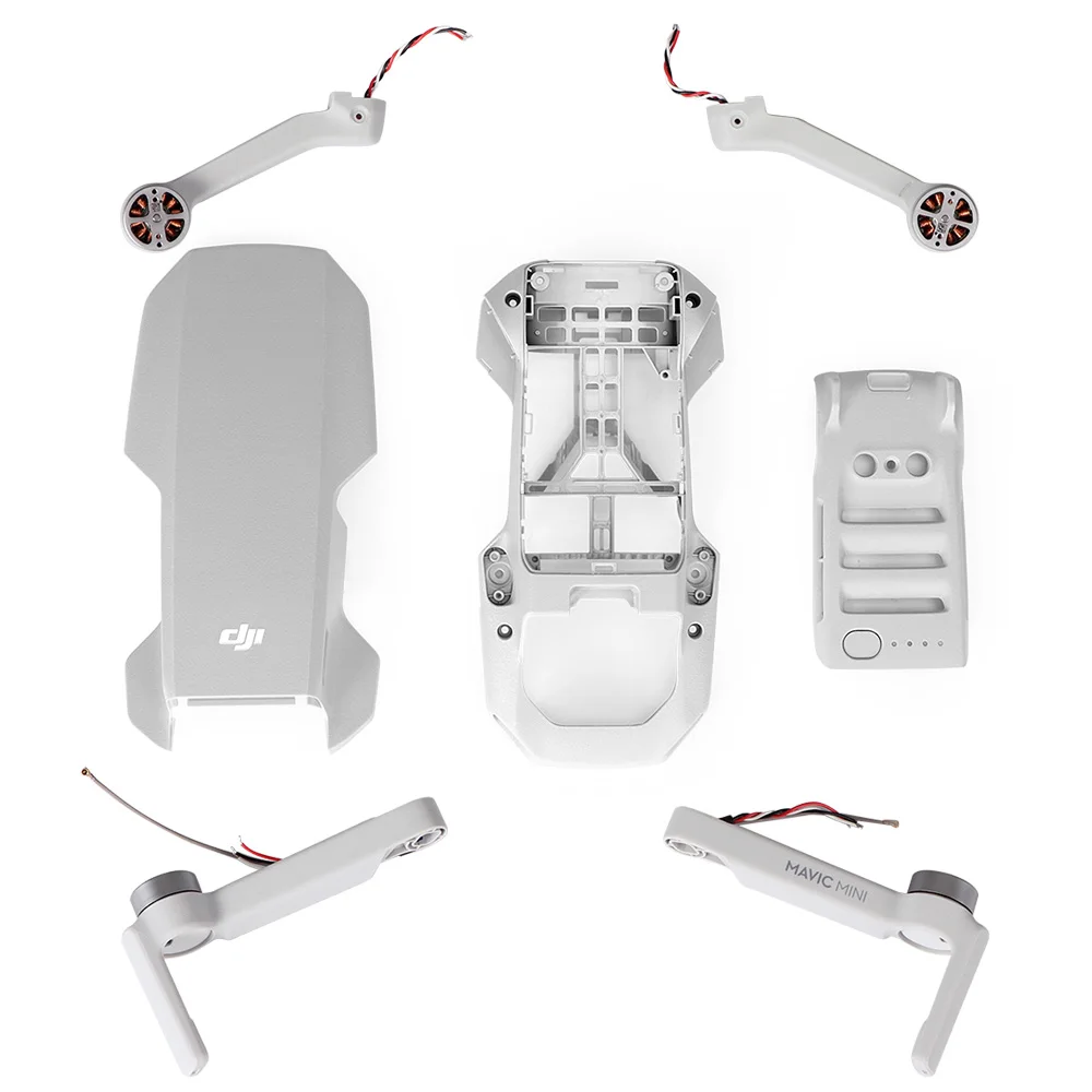 Оригинальные мини-рычаги Mavic с корпусом двигателя средняя рамка Нижняя крышка верхняя крышка для DJI Mavic мини-дрона запасные части Аксессуары
