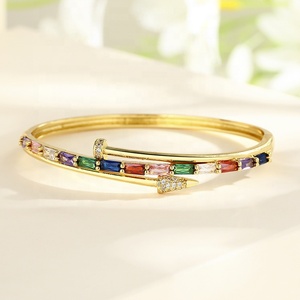 Bracciali di Gioielleria Raffinata Placcati in Oro 18K con Combinazione di Colori Personalizzabile a Prezzo di Fabbrica per Donne - Product Image 5