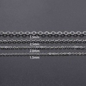 <b>Cross</b> <b>Chain</b> Bracelet Flattened O-<b>Chain</b> Thin Jewelry Necklace DIY Accessories Copper Clad Iron Plated <b>Chain</b> Jewelry Making - Product Image 2
