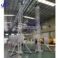 Estructura de iluminación para escenarios en color dorado y negro, estructura de DJ para exposiciones, sistema de techo de estructura para eventos al aire libre