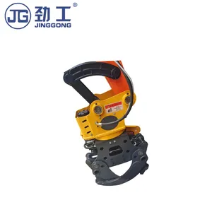 Forest harvester wood cutting head for 7 ton excavator whole tree felling harvester machine